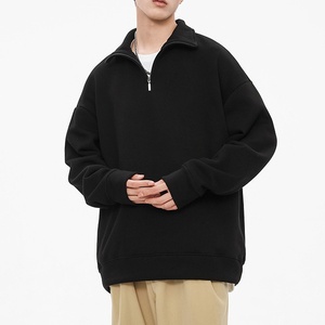 Hombres Mujeres Media cremallera para POLO Top Casual Medio cuello alto Cremallera Pullover Sudadera Sudaderas con capucha de moda - Product Image 4