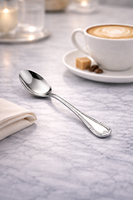 Cuchara de Té Estilo Clásico Mr Spoon, 150 mm, Acero Inoxidable 18/0, Resistente a la Corrosión, Apta para Lavavajillas, Mango Monobloque Multifunción