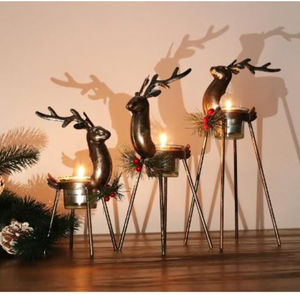 Nouveau bougeoir moderne de renne mariage et tous les événements bougeoir décoratif bougeoir de décor de noël bougeoir - Product Image 3