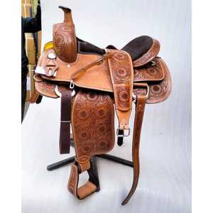 Selle équestre Western en cuir de qualité supérieure pour chevaux-Durable Meilleur prix - Product Image 1