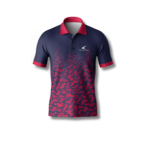 Camiseta de Golf Sublimada de Poliéster y Elastano de Alta Calidad y Transpirable de 180 Gramos con Cuello Acanalado - Product Image 1