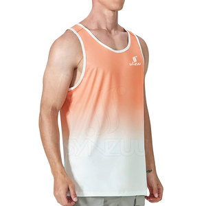 Camiseta sin Mangas de Secado Rápido para Hombre, de Alta Calidad, en Algodón y Fibra de Bambú, Tejido de Punto, Diseño Sólido, Transpirable, para Gimnasio y Entrenamiento, OEM - Product Image 2