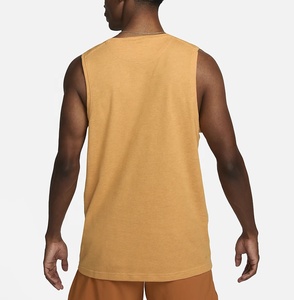 2023 Custom Sportswear Gym Tank Top Men Breathable Undershirt 100% Cotton Eco-Friendly Private <b>Label</b> Sleeveless Workout Top - Product Image 5