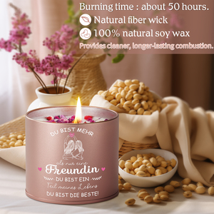 เทียนหอมจากขี้ผึ้งถั่วเหลืองธรรมชาติ เทียนอโรมาเธอราพีสำหรับตกแต่งบ้าน ผ่อนคลาย และเป็นของขวัญ - Product Image 3