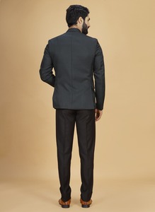 Manteau classique pour homme en coton polyester vert mer chaud de qualité supérieure pour l'hiver, idéal pour les affaires et le quotidien, disponible au meilleur prix - Product Image 3