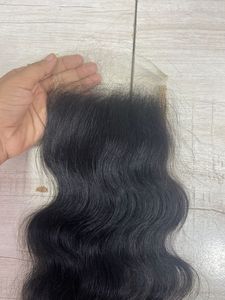 วิกผมชาวอินเดียใต้ฐานลูกไม้สวย18นิ้ววิกต่อผมมนุษย์แบบเรมี่ปิด5/5ความละเอียดสูง - Product Image 3