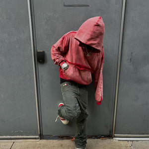 Sudadera con Capucha Unisex de Algodón 100% Bordada, Diseño Personalizado 2026, Lavado Ácido, 500 g/m², Peso Pesado, Oversize, Estilo Vintage, Invierno - Product Image 1