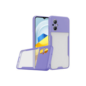 SNEL Parfe Series – coque en silicone violet de qualité supérieure pour Poco M5 et Poco X4 Pro 5G, coque arrière de protection anti-empreintes digitales - Product Image 1