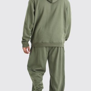 Vêtements de sport d'hiver sur mesure pour hommes, grande taille, coupe régulière, survêtement décontracté de haute qualité, veste respirante 100% coton, jogging - Product Image 5