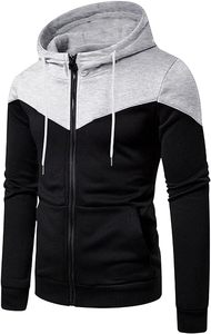 เสื้อฮู้ดแบบสวมศีรษะสำหรับผู้ชายเสื้อฮู้ดแบบรูดซิป3D พิมพ์ลายพัฟโลโก้ตามสั่งสไตล์ไฮสตรีทสูง - Product Image 4