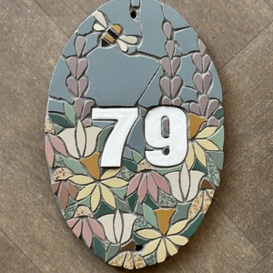 Mosaïques numériques à motifs personnalisés en usine pour mur intérieur Salle de bain Panneaux d'indication incrustés Numéros de <span class=keywords><strong>maison</strong></span> - Product Image 4