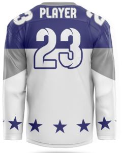 Maillot de hockey sur glace personnalisé pour homme, col en V à lacets, respirant, séchage rapide, extensible dans quatre directions, design imprimé personnalisé pour les fans d'équipe - Product Image 3