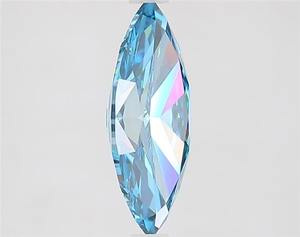 Diamante cultivado en laboratorio Marquise 2.02ct Fancy Vivid Blue VVS1 - Product Image 2