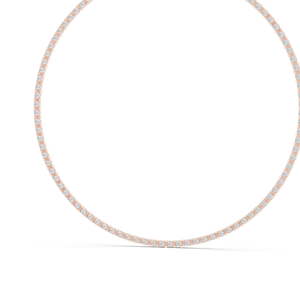 สร้อยคอเพชรเทนนิส 14.016 กะรัต เพชร CVD คุณภาพ VVS-VS สี EF  ทอง 18KT, 14KT, โรสโกลด์, เยลโลว์โกลด์, ไวท์โกลด์  เครื่องประดับหรูหรา - Product Image 3