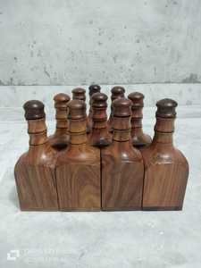 ขวดไม้แกะสลักแบบทำจากไม้แกะสลักลายแองเจิลตกแต่งที่เก็บของตกแต่งงานฝีมือช่างฝีมือแต่ละชิ้นที่เป็นเอกลักษณ์ - Product Image 3