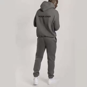 Sweat à capuche en coton uni surdimensionné pour hommes de haute qualité Logo privé personnalisé coupe et couture pull à capuche pour hommes - Product Image 5