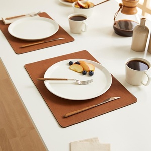 Tapis de table écologique en cuir véritable résistant aux odeurs, durable, pour restaurant, salle à manger, antidérapant, facile à nettoyer, LPM-0027 - Product Image 2