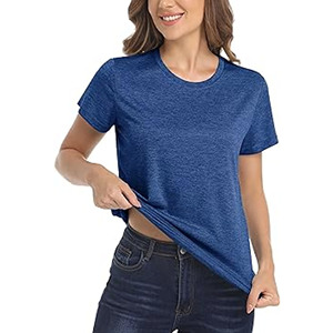 T-shirts à manches courtes slim fit pour femmes, imprimés personnalisés, écologiques, anti-plis, respirants, vente chaude, automne - Product Image 2