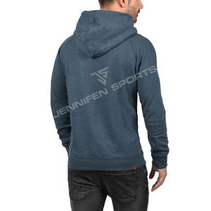 100% Cotton Outdoor Terry Fleece Pullover <b>Hoodie</b> with <b>Fur</b> Lining French Terry Winter Fleece for Inside Wear - Product Image 3