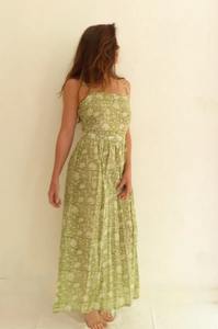 Robe indienne en coton imprimé floral tenue de fête d'été pour les femmes Style Boho robe de cadeau de mariée personnalisée en solde - Product Image 3