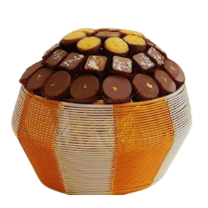 Bol à chocolat décoratif de luxe moderne, qualité supérieure, fil métallique doré, fait à la main, passe au lave-vaisselle, pour la table à la maison - Product Image 6