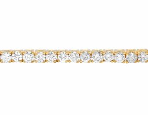 Trendy <b>Rose</b> <b>Gold</b> <b>Bracelet</b> with Lab Grown Diamonds Sophisticated Tennis Link Style Jewelry <b>for</b> Stylish <b>Women</b> - Product Image 2