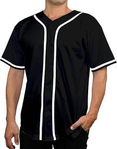Jersey de béisbol para hombre, camisetas de Hip Hop Premium con botones, uniforme deportivo - Product Image 2