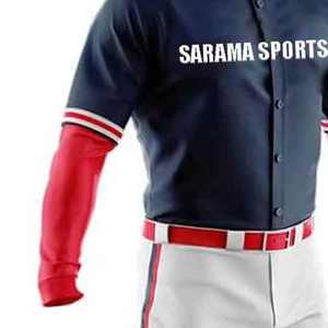 Camisa de Béisbol Unisex Estilo Hip Hop con Botones, Rayas, Letras y Números Bordados Personalizables, Uniforme de Béisbol Cómodo - Product Image 6