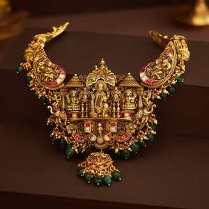 Glamorous Gold-Plated Religious Chain <b>Necklace</b> for Wedding & Gift Giving 177131 - Product Image 1