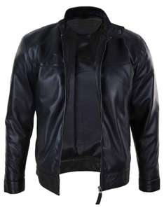 แจ็กเก็ตหนังสำหรับผู้ชายแจ็คเก็ตหนังสำหรับขี่มอเตอร์ไซด์ผลิตตามสั่ง - Product Image 4