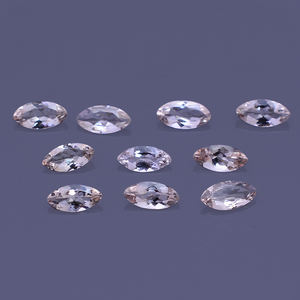 มอร์แกนไนต์สีพีชธรรมชาติ6ชิ้นขนาด7x3.5มม. 2.1ตัดมาร์กีเซลสินค้าคุณภาพสูงมอร์แกไนท์อัญมณีหลวมด้านหน้าเรา $58.5 - Product Image 1