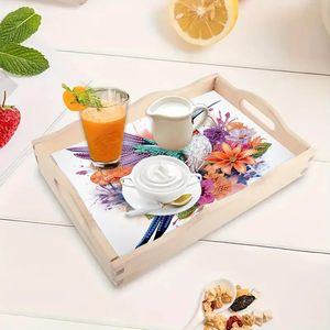 Bandeja de Madera para Servir, Hecha a Mano, Tradicional, con Diseño Artístico, de Alta Calidad, para Bodas, Suministro al por Mayor - Product Image 4