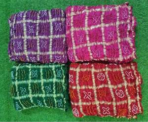 Dupatta de Seda Gajji Pura para Invitadas de Boda, Diseño Indio Tradicional, por el Fabricante - Product Image 4