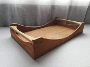 Plateaux de service en bois MDF de qualité supérieure, plateau rectangulaire vintage en bois avec poignée - Product Image 6