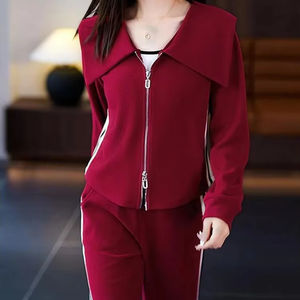 ชุดวอร์มผู้หญิงชุดกางเกงสองชิ้นเสื้อกันหนาว - Product Image 1