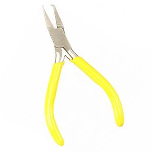 Hot Sale Yellow Color PVC Handle Jewelry Nose Pliers for Jewelers OEM Service Stainless Steel Jewelry Repairing Nose Pliers - Product Image 1