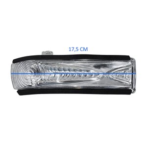 Luz Direccional Blanca para Espejo Retrovisor Derecho para Fiat Doblo, Combo D - Product Image 3