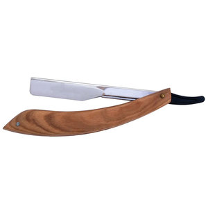 Maquinilla de afeitar de seguridad desechable de alta calidad profesional con mango de madera Bikini uso hoja cambiable para barberos y uso corporal - Product Image 3