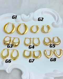 <span class=keywords><strong>Orecchini</strong></span> a Cerchio Huggie da Donna Lerca di Alta Qualità <span class=keywords><strong>in</strong></span> <span class=keywords><strong>Oro</strong></span> <span class=keywords><strong>Vero</strong></span> 18K, Gioielli a Cerchio Attorcigliati a C di Tendenza per Feste - Product Image 6