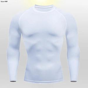 Camiseta de compresión para hombre, ropa deportiva, gimnasio, protector de erupción para boxeo, Jiu Jitsu, BJJ, MMA, entrenamiento deportivo, correr y Jiu Jitsu, camisetas BJJ - Product Image 3