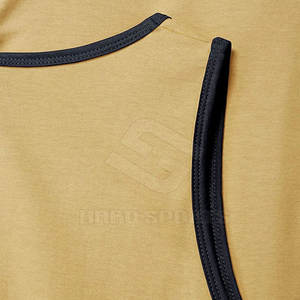 Camiseta sin mangas transpirable de secado rápido sin mangas con cuello redondo de Color liso para hombre - Product Image 6