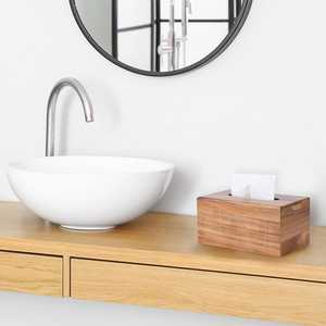 Couvercle de boîte à mouchoirs rectangulaire en bois d'acacia pour la maison, le bureau, la cuisine et la salle de bain. - Product Image 6