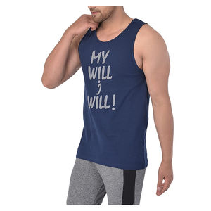 Débardeur décontracté sans manches pour hommes, chemise de gymnastique d'été, polyester, mélange de coton, entraînement, vêtements de fitness et de musculation - Product Image 3