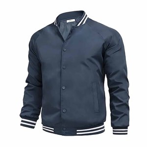 Rouge Haute Qualité Personnalisé Lettermen Satin Veste Nouvel Hiver Vintage Design Respirant Satin Tissu Solide Motif Hip Street Style - Product Image 5