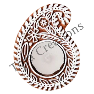 Paisley Design Wooden <b>Candle</b> Holder Teal Light Holder for Christmas <b>Weddings</b> Functions Home Decor <b>Gifting</b> - Product Image 1