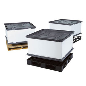 Cajas de plástico reciclables a granel de lujo compactas y versátiles Colección de Carbo eficiente en blanco y negro - Product Image 2