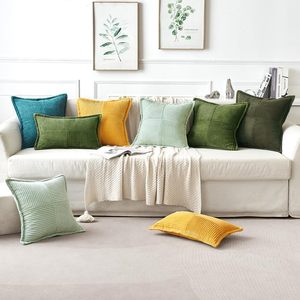 Fundas de almohada de punto de pana modernas celebridades personalizadas suaves para el hogar primavera cojines sin látex para hoteles hospitales - Product Image 1