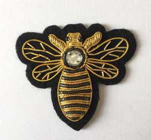 Meilleure qualité nouveau Design fil de lingot broches tissu sain brodé abeille broches bas prix belle mode #0074779 - Product Image 2