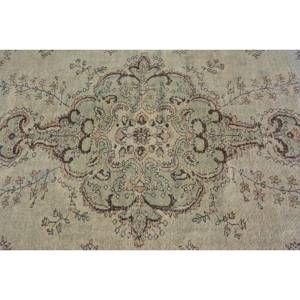 Oriental Beige Vert 6.2X9.5 ft Grande Surface Tapis En Laine Vintage Turc Patchwork Abstrait Couloir Rectangulaire Latex Tapis De Chambre - Product Image 5