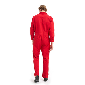 Bande haute visibilité combinaison jetable vêtements de travail en coton à manches longues combinaison d'ingénieur de sécurité réfléchissante uniforme BoilerSuit - Product Image 2